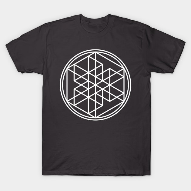 Multi-Dimensional Cube - Awesome Sacred Geometry Design T-Shirt by Nonstop Shirts